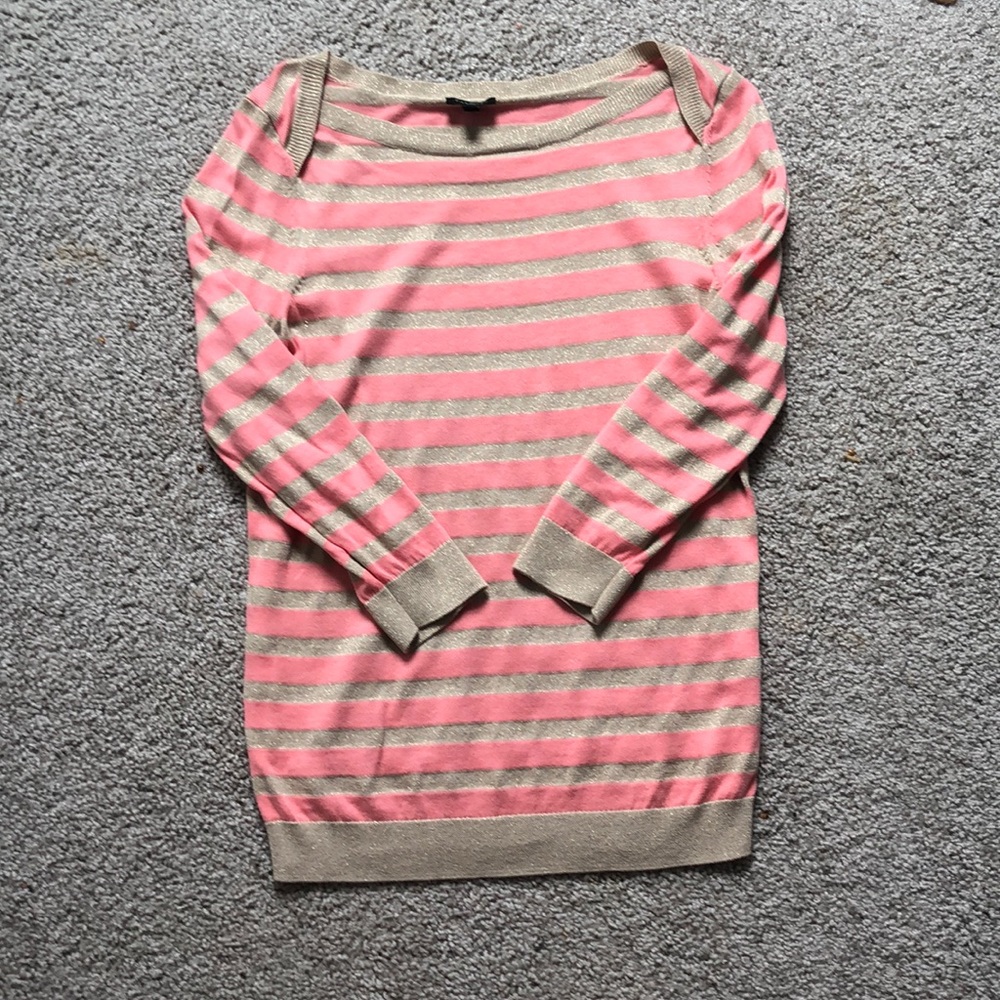 Talbots Pink Striped Sweater